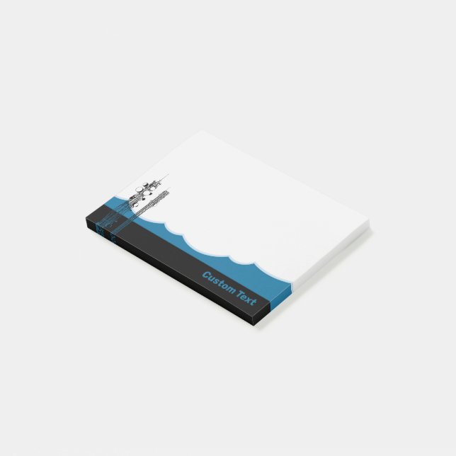 Kommunikationstürme Post-it Klebezettel (angewinkelt)