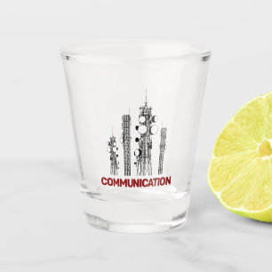 Kommunikationstürme Schnapsglas