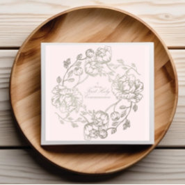 Kommunion Gold Floral Napkins Serviette