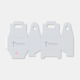 Kommunion Pastel Blue Cross Geschenkschachtel