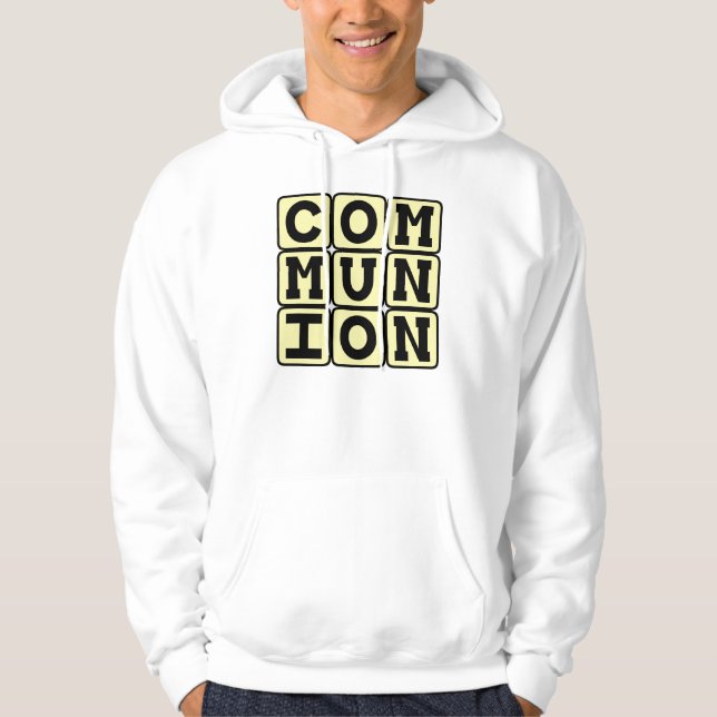 Kommunion, religiöses Opfer Hoodie (Vorderseite)