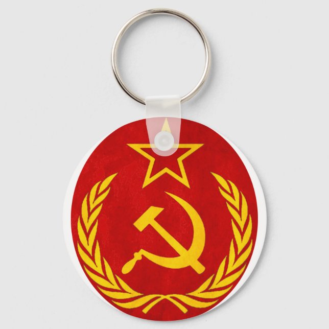 Kommunismus Russisches Symbol Schlüsselanhänger (Vorderseite)