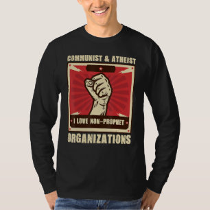 Kommunistische Atheistische Ich Liebe Keine Prophe T-Shirt