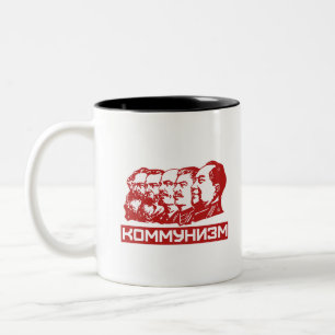 Kommunistische Führer Zweifarbige Tasse