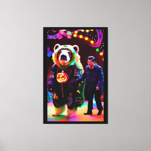 Kommunistische Halloween-Party Zeit - Ken Gage Art Leinwanddruck