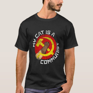Kommunistische Katze Lustig Meine Katze Ist Eine K T-Shirt
