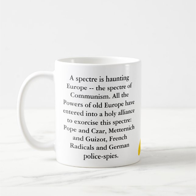 Kommunistische Manifest-Tasse Tasse (Links)