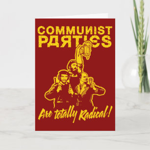 Kommunistische Partys Karte