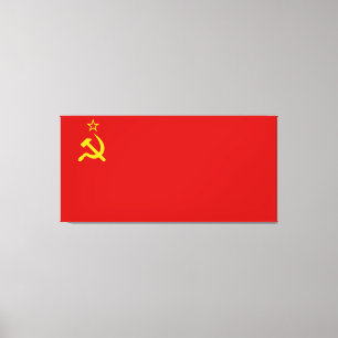 Kommunistische Russland-Flagge UDSSR Leinwanddruck