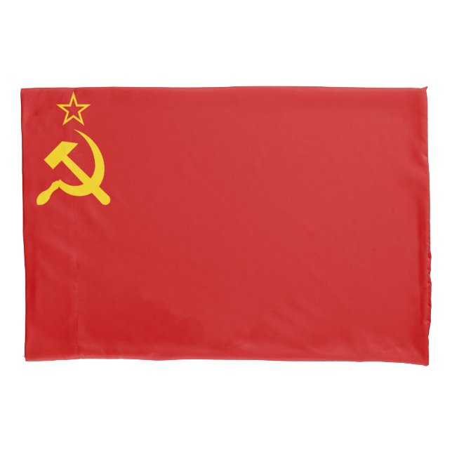 Kommunistische Sichel und Hammer der UdSSR-Gewerks Kissenbezug (Vorderseite)