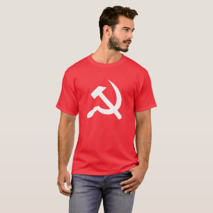 Kommunistische UdSSR Russische Hammer und Sichel T-Shirt