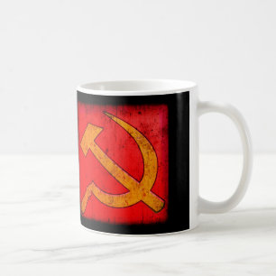 Kommunistische UdSSR-Tasse Hammer & Sickle Grunge Tasse