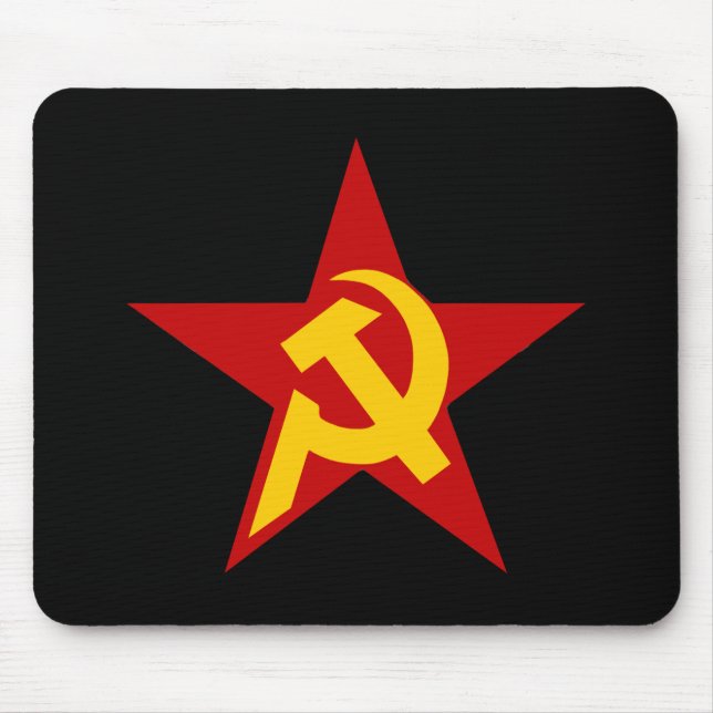 Kommunistischer DHKC Stern-Hammer u. Sichel PC Mousepad (Vorne)