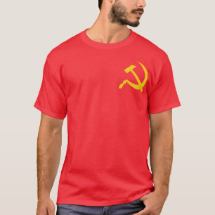 Kommunistischer Hammer u. Sichel T-Shirt