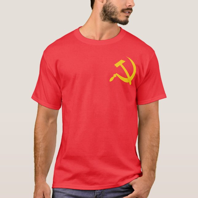 Kommunistischer Hammer u. Sichel T-Shirt (Vorderseite)