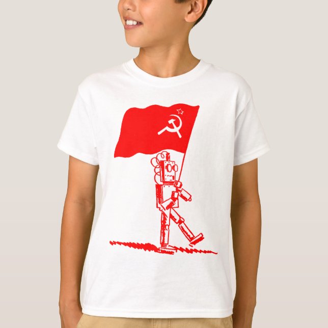 Kommunistischer Roboter T-Shirt (Vorderseite)