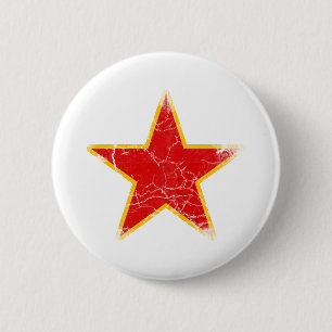Kommunistischer Roter Stern Vintage Button