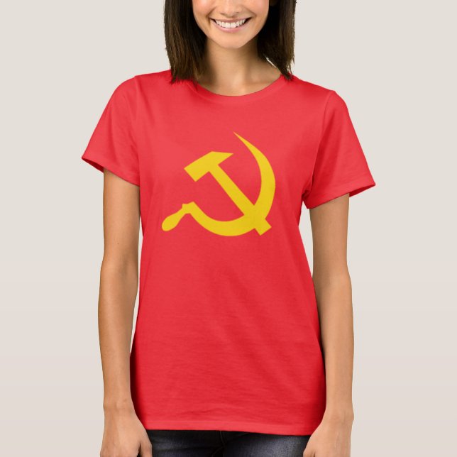 Kommunistisches Hammer und Sichel T-Shirt (Vorderseite)