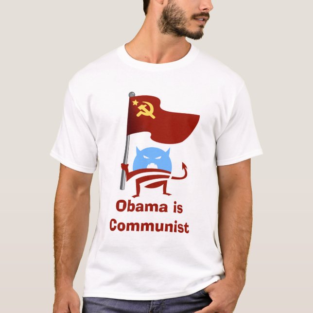 Kommunistisches ObamaMonster T-Shirt (Vorderseite)