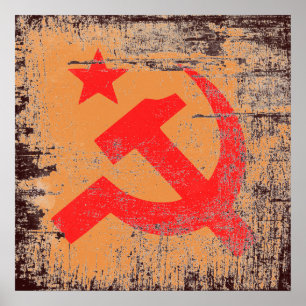 kommunistisches Symbol Poster