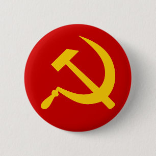 Kommunistisches UDSSR-Russe-Hammer und Sichel Button