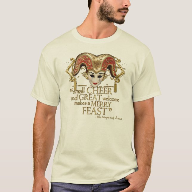 Komödie des Fehler-Fest-Zitats (Goldversion) T-Shirt (Vorderseite)