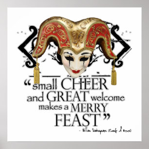 Komödie des Fehler-Fest-Zitats Poster