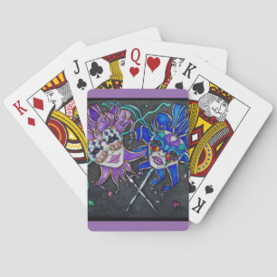 Komödie/Tragödie Narrenmasken Spielkarten