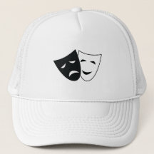 Komödie Tragödie Theater Masken Hut