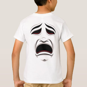 Komödie und das Tragedy Theater maskieren Gesichte T-Shirt