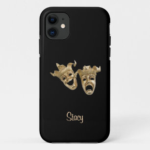Komödie und Tragödie Einzigartiges Theater-Monogra Case-Mate iPhone Hülle