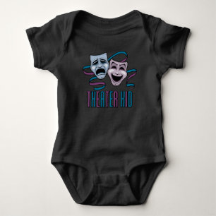Komödie und Tragödie Theater Kind Baby Strampler