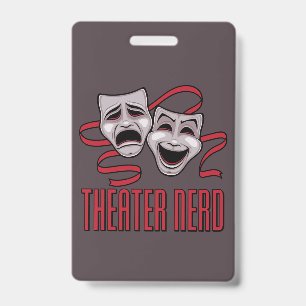 Komödie und Tragödie Theater Nerd Ausweis