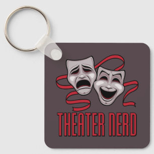 Komödie und Tragödie Theater Nerd Schlüsselanhänger