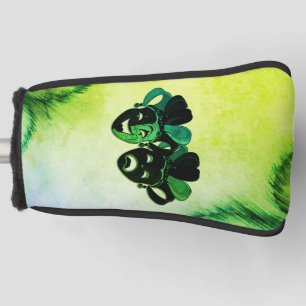 Komödie und Tragödie Theaterdesign Grün Golf Headcover