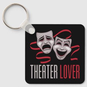 Komödie und Tragödie Theaterliebhaber Schlüsselanhänger
