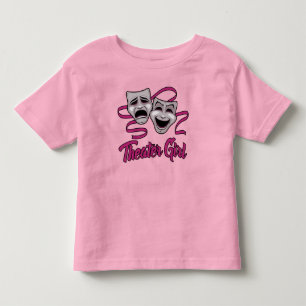 Komödie- und Tragödientheater-Mädchen Kleinkind T-shirt
