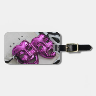 Komödien-Tragödie-Maske Gepäckanhänger