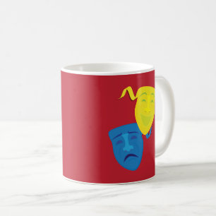 Komödien-Tragödien-Masken Kaffeetasse
