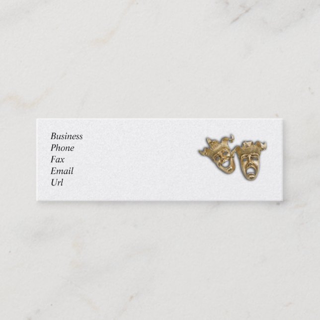 Komödien-u. Mini Visitenkarte (Vorderseite)