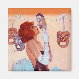 KOMÖDIEN-u. TRAGÖDIE-DRAMA-MASKEN Magnet