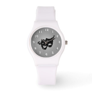 Komödien-und Tragödie-Theater-Masken Armbanduhr