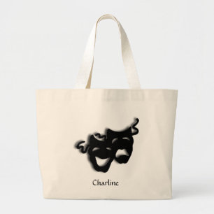 Komödien-und Tragödie-Theater-Taschen-Tasche Jumbo Stoffbeutel