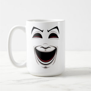 Komödien- und Tragödientheater-Maskengesichter Kaffeetasse