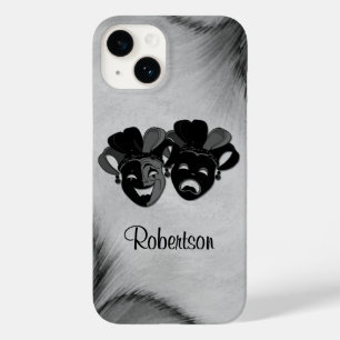 Komödien- und Tragödientheater Narrenmasken Silber Case-Mate iPhone 14 Hülle