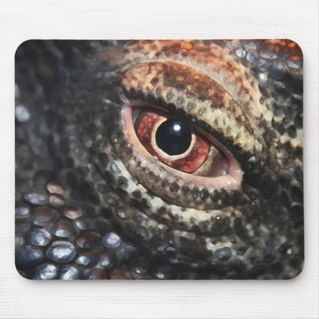 Komodo Drache-Auge mousepad (Vorne)