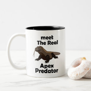 Komodo-Drache Echter Spitzenprädator Geburtstagsfe Zweifarbige Tasse