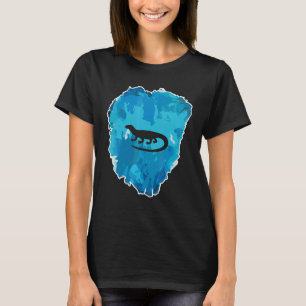 Komodo-Drache in einem Eisblock für die Ewigkeit T-Shirt