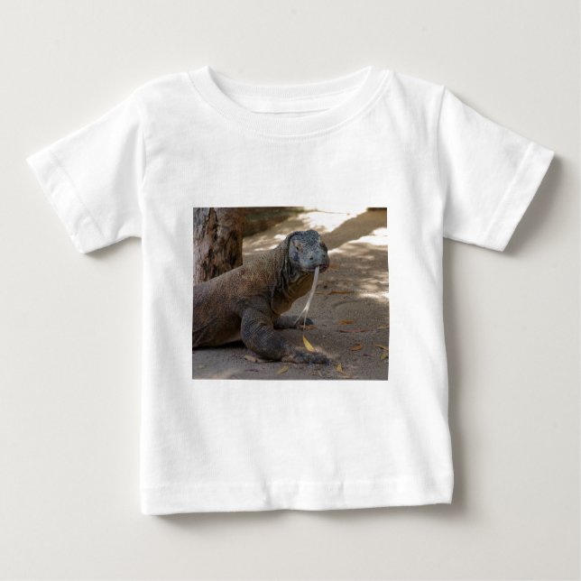 Komodo Drache-Lecken Baby T-shirt (Vorderseite)