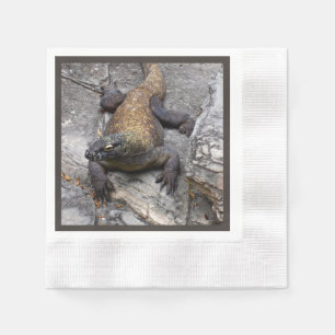 Komodo-Drache Natürlicher Look Serviette